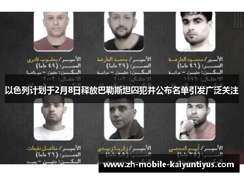 以色列计划于2月8日释放巴勒斯坦囚犯并公布名单引发广泛关注