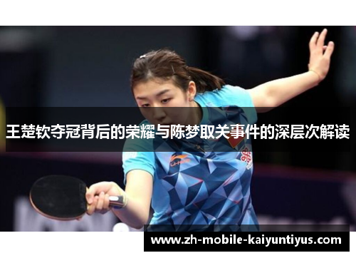 王楚钦夺冠背后的荣耀与陈梦取关事件的深层次解读